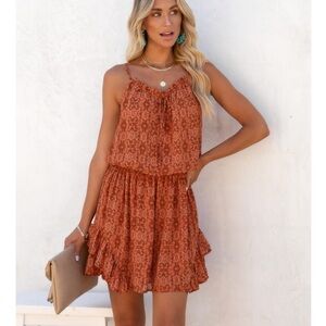 Vici Melora Ruffle Mini Dress NWT